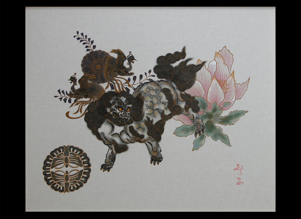 獅子図（全体）