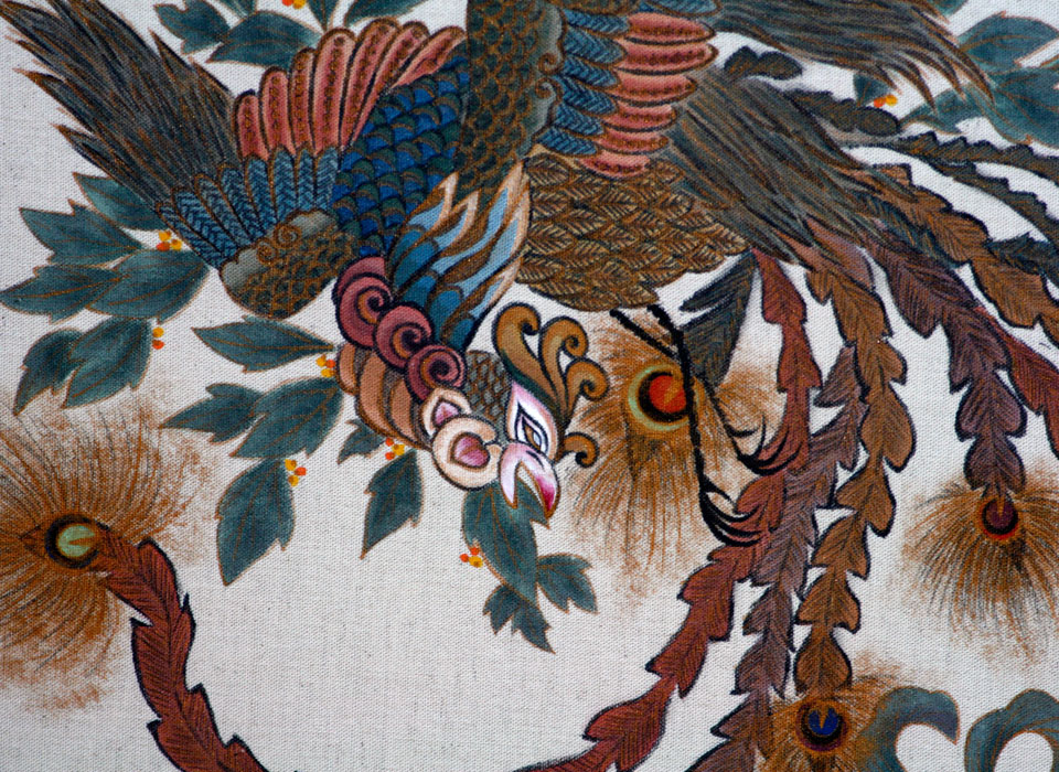 鳳凰図（部分）